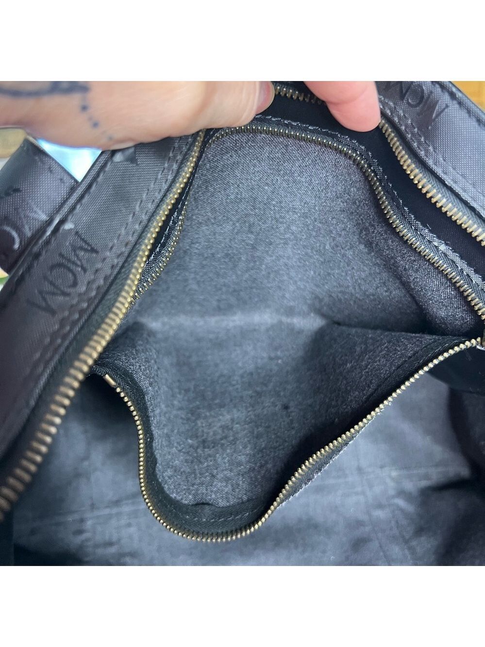MCM Black Zipper Tote - Picture 11 of 14